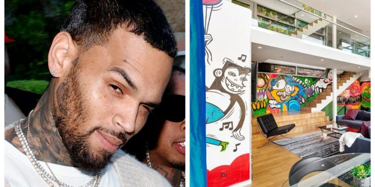 Inside Chris Brown’s Old Hollywood Hills Graffiti Mansion