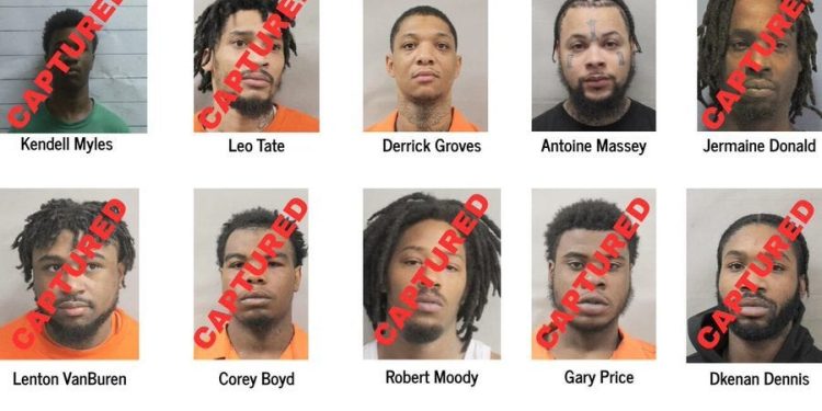 NOLA Police Arrest 13 People Connected to 10 Escaped Inmates