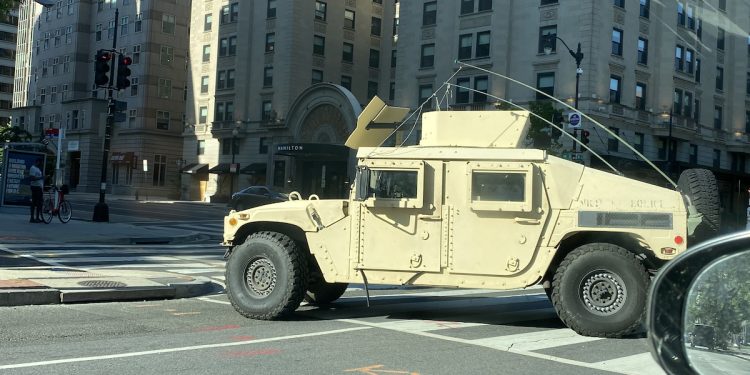 Increased security in Washington following airstrikes