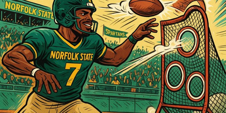 Michael Vick shows Norfolk State coaches he still has the arm
