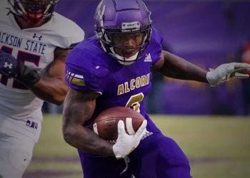 Former Alcorn State running back Jarveon Howard signs with the Buffalo Bills