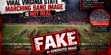 AI image falsely claims Virginia State HBCU band honored Nolan Wells