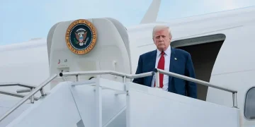 Trump’s Careful Walk Has People Staring at More Than His Footwork as His New Look Fails to Hide the Obvious