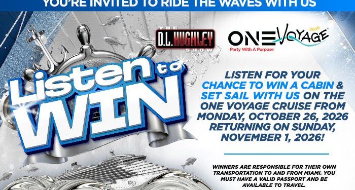 Listen for a Chance to Win a Cabin on The One Voyage Cruise