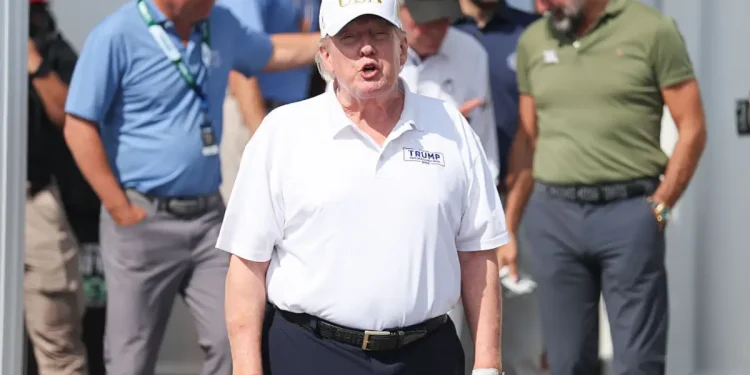 Trump Gets Stripped of His Dignity as Giant Naked Gold Statue Puts His Belly on Display