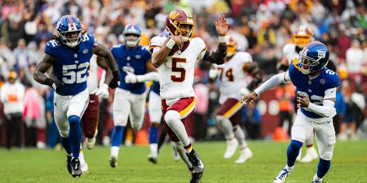 Commanders settle for 27-27 tie after clock blunder