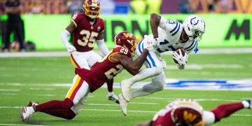 Commanders fall 30-13 in London amid mounting injuries